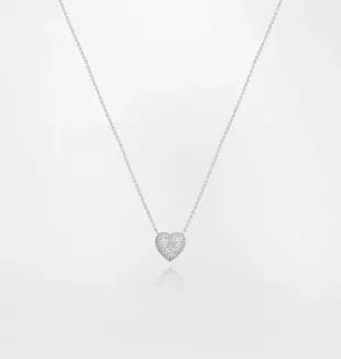 Heart Pave Necklace