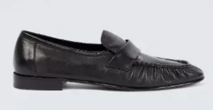 Soft Leather Eel Loafers