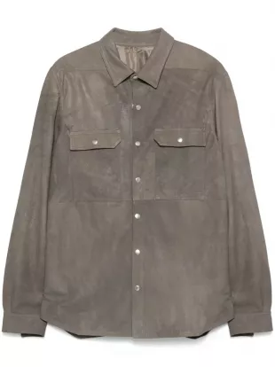 Leather Shirt Jacket