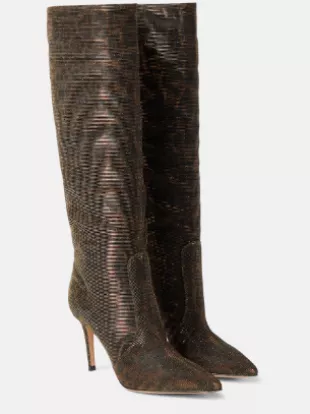 Hansen Leopard-Print Knee-High Boots