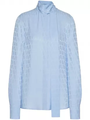 Toile Iconographe Silk Jacquard Blouse