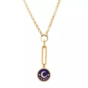 Crescent Medallion Necklace