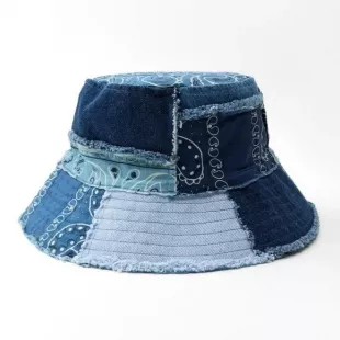Patchwork Denim Hat