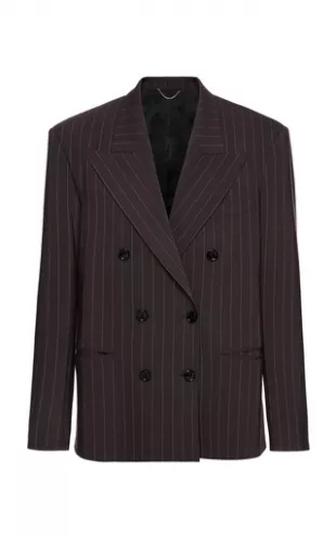 Pinstripe Wool Blazer