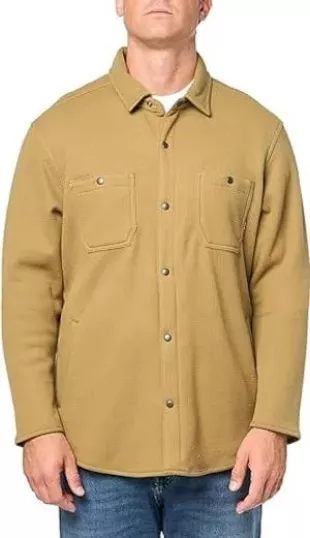 Men's Faux Shearling-Lined Thermal Shirt