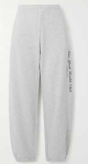 Printed Cotton-Blend Jersey Track Pants