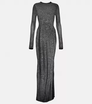 Semi Sheer Maxi Dress