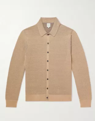 Linen-Blend Cardigan