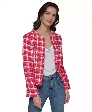 Open Front Tweed Jacket