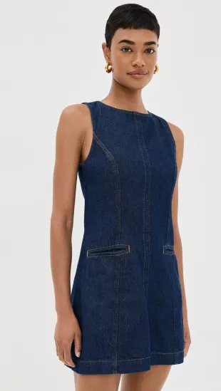 Denim Sleeveless Mini Dress