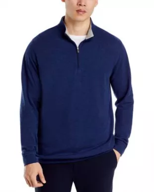 Pull Garçon Chaps Rugby à Col Zippé Rayé Navy/Vert - Taille 5 - 100% Coton Neuf Avec Étiquettes