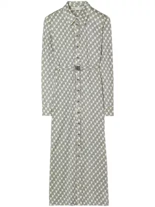 Printed Viscose Shirtdress