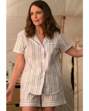 The Four Seasons Tina Fey Striped Pajamas