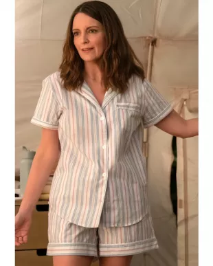 The Four Seasons Tina Fey Striped Pajamas