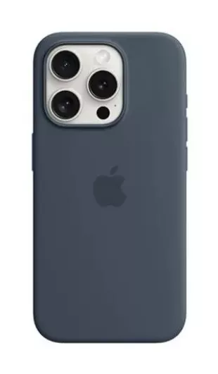 Iphone Silicone Case with Magsafe in Midnight