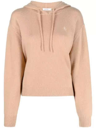 Fine Knit Drawstring Hoodie