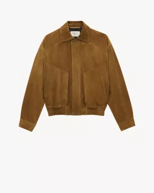 Suede Bomber Jacket