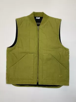 Men's Life Padded Canvas Vest Pacific Moss M Olive