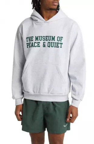 & Quietcampus Logo Graphic Hoodie in Heather