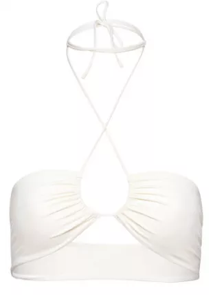 Criss Cross Bandeau Swim Top