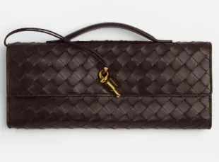 Long Andiamo Leather Clutch