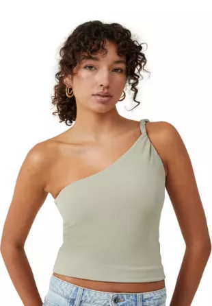 Phoebe Twist One Shoulder Top