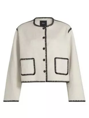 Melanie Topstitched Jacket