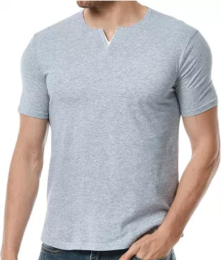 Grey T-shirt Hen­ley of Chris Pratt