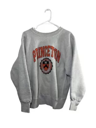 Princeton Grey Crewneck Collegiate Sweatshirt