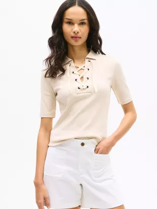Lace-Up T-Shirt