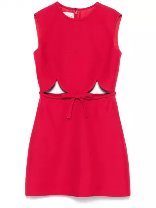 Crepe Couture Side Cut Out Mini Dress