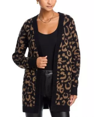 Leopard Open Cardigan