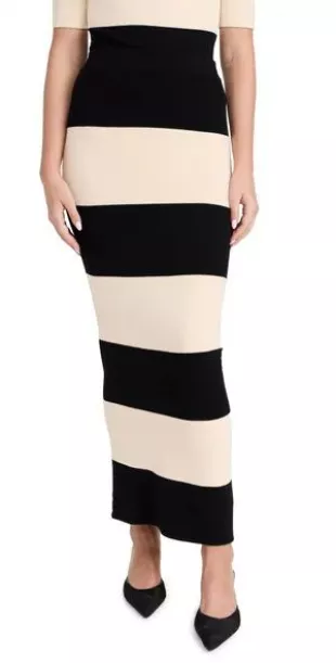 Theo Skirt Cream & Black