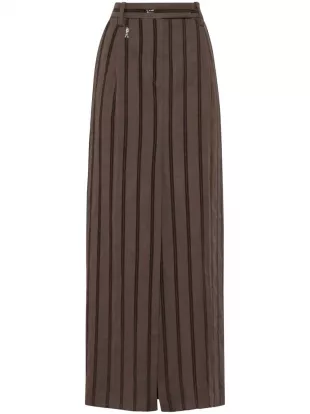 Dazzling Embroidery Skirt in Chocolate