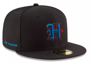 Black Houston Texans Omaha 59Fifty Fitted Hat