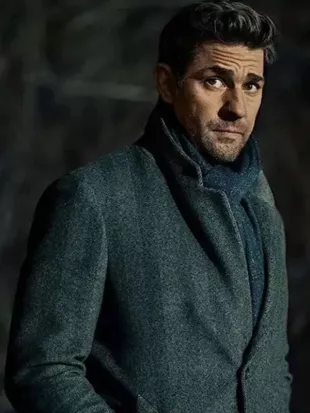 Tom Clancy’s Jack Ryan John Krasinski Grey Wool Coat