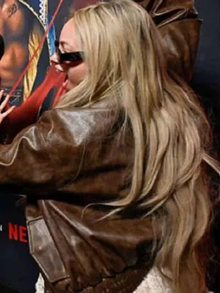 WWE Monday Night Raw Liv Morgan Brown Leather Jacket