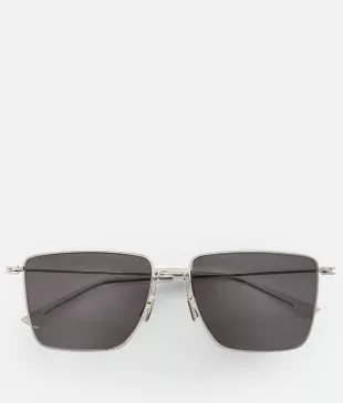 Ultrathin Metal Rectangular Sunglasses