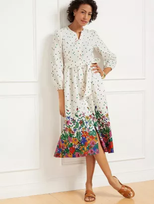 Poplin Shirtdress by Blissful Floral