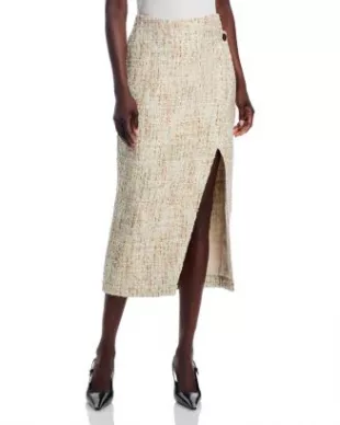 Kate Button Wrap Skirt