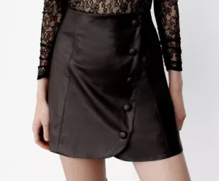 Leather Mini Skirt