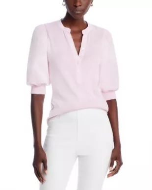 Coralee Top in Barely Orchid