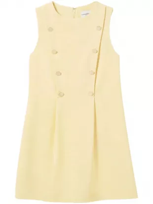 Button-detailing Mini Dress