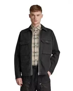 Men's Field Zip Utility Overshirt