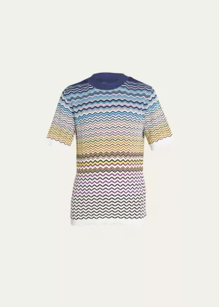 Zigzag Knit Shirt
