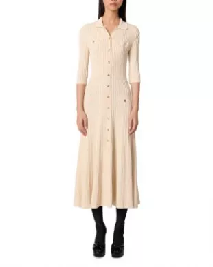 daniella knit dress PLC Terry Grey Pullover Dress – Daniella Faye USA main image 1