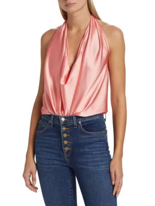Harriet Silk Halter Top