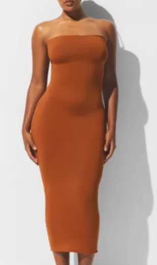 Iconic Swim Convertible Tube Dress in Bronze