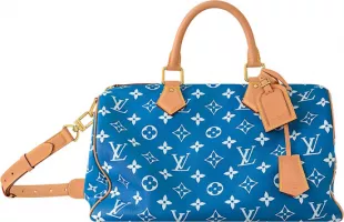 Royal Blue Monogram Speedy 40 Bag