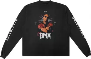 x Balenciaga x DMX Black Long Sleeve T Shirt